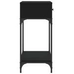 Casa si Gradina - Mobilier - Comode si corpuri - Console - Masa consola, negru, 75x34,5x75 cm, lemn prelucrat - Infinity.ro