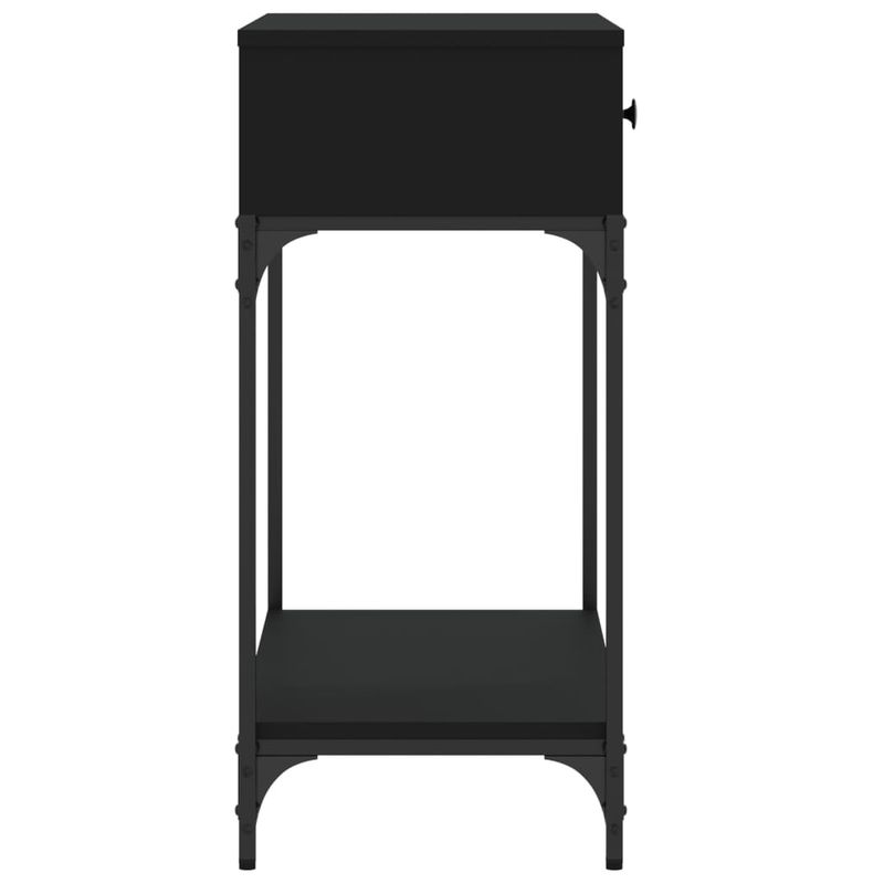 Casa si Gradina - Mobilier - Comode si corpuri - Console - Masa consola, negru, 75x34,5x75 cm, lemn prelucrat - Infinity.ro