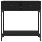 Casa si Gradina - Mobilier - Comode si corpuri - Console - Masa consola, negru, 75x34,5x75 cm, lemn prelucrat - Infinity.ro