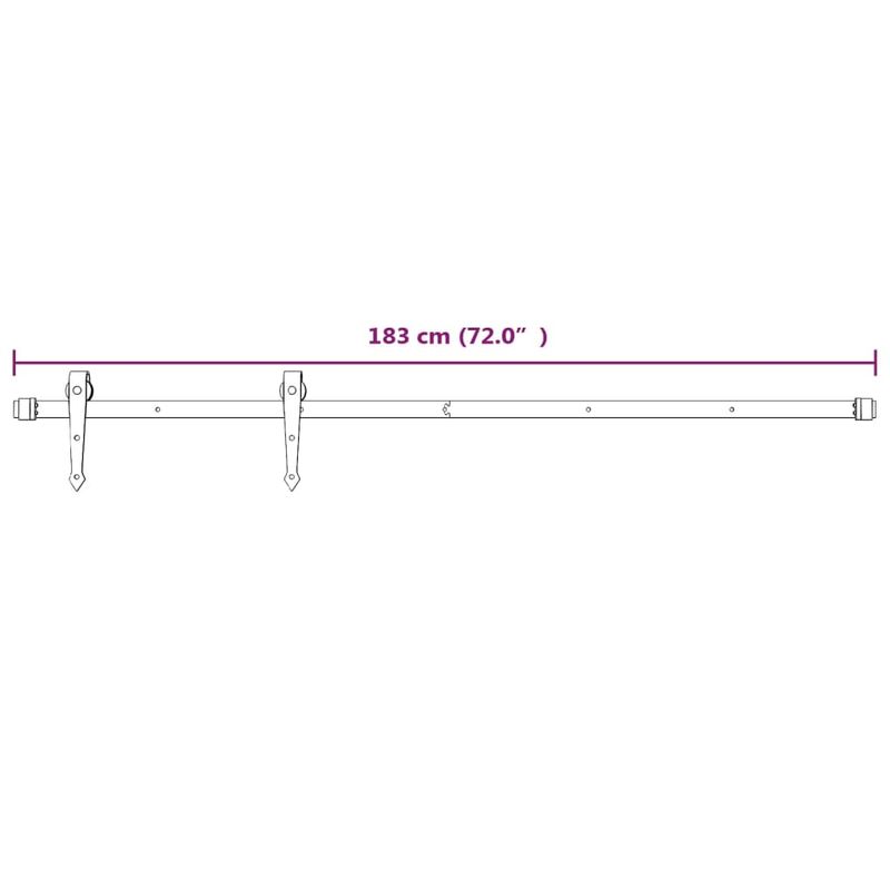 Casa si Gradina - Constructii - Usi interior, exterior si garaj - Usi interior - Usa glisanta cu set de feronerie 70x210 cm, lemn masiv de pin - Infinity.ro