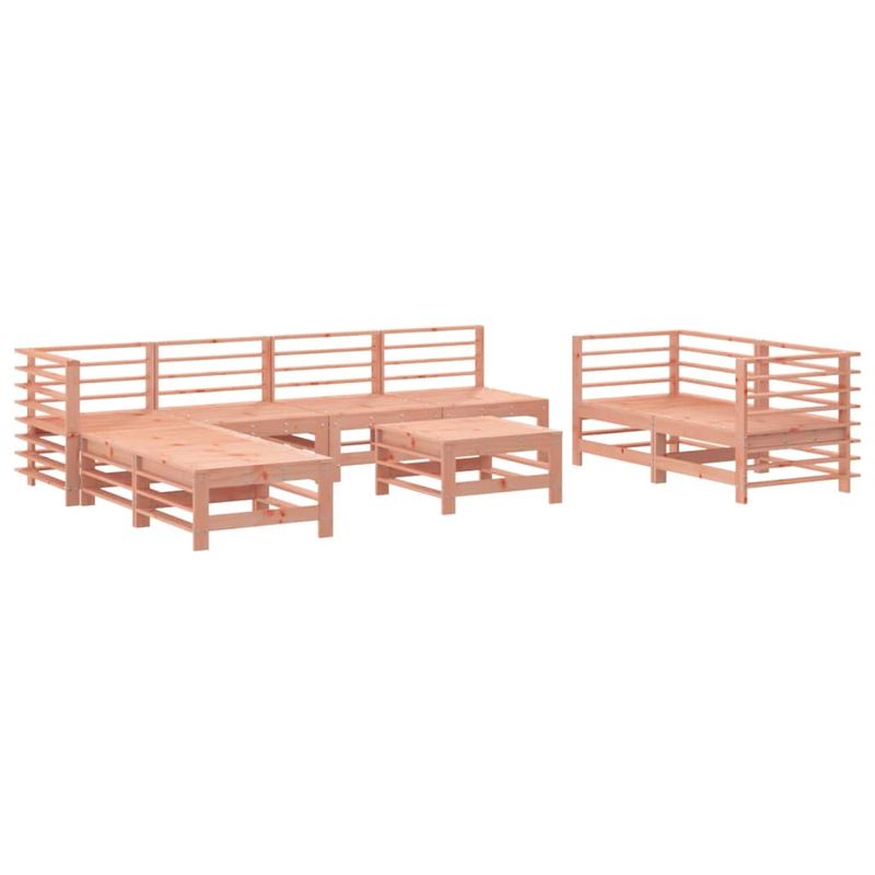 Casa si Gradina - Gradina si terasa - Mobilier exterior - Seturi mobila gradina - Set mobilier de gradina, 9 piese, lemn masiv douglas - Infinity.ro