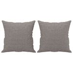 Casa si Gradina - Mobilier - Canapele si coltare - Canapele - Canapea cu 3 locuri cu pernute, gri taupe, 180 cm, textil - Infinity.ro