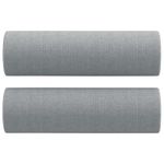 Casa si Gradina - Mobilier - Seturi de mobilier - Seturi living - Set de canapele cu perne, 2 piese, gri deschis, material textil - Infinity.ro