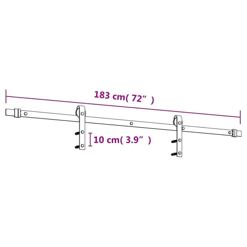Casa si Gradina/Constructii/Usi interior, exterior si garaj/Usi interior - Usa glisanta cu set de feronerie 70x210 cm, lemn masiv de pin - Infinity.ro