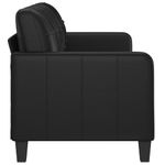 Casa si Gradina - Mobilier - Canapele si coltare - Canapele - Canapea cu 3 locuri, negru, 180 cm, piele ecologica - Infinity.ro