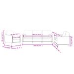 Casa si Gradina - Mobilier - Seturi de mobilier - Seturi living - Set canapea cu perne, 3 piese, gri inchis, catifea - Infinity.ro