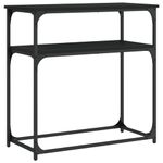 Casa si Gradina - Mobilier - Comode si corpuri - Console - Masa consola, negru, 75x35,5x75 cm, lemn prelucrat - Infinity.ro