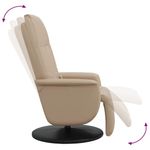Ingrijire personala si Cosmetice - Sanatate si wellness - Articole wellness - Fotolii de masaj - Fotoliu de masaj rabatabil, cappuccino, piele ecologica - Infinity.ro