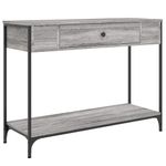 Casa si Gradina - Mobilier - Comode si corpuri - Console - Masuta consola, gri sonoma, 100x34,5x75 cm, lemn prelucrat - Infinity.ro