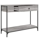 Casa si Gradina - Mobilier - Comode si corpuri - Console - Masuta consola, gri sonoma, 100x34,5x75 cm, lemn prelucrat - Infinity.ro