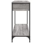 Casa si Gradina - Mobilier - Comode si corpuri - Console - Masuta consola, gri sonoma, 100x34,5x75 cm, lemn prelucrat - Infinity.ro