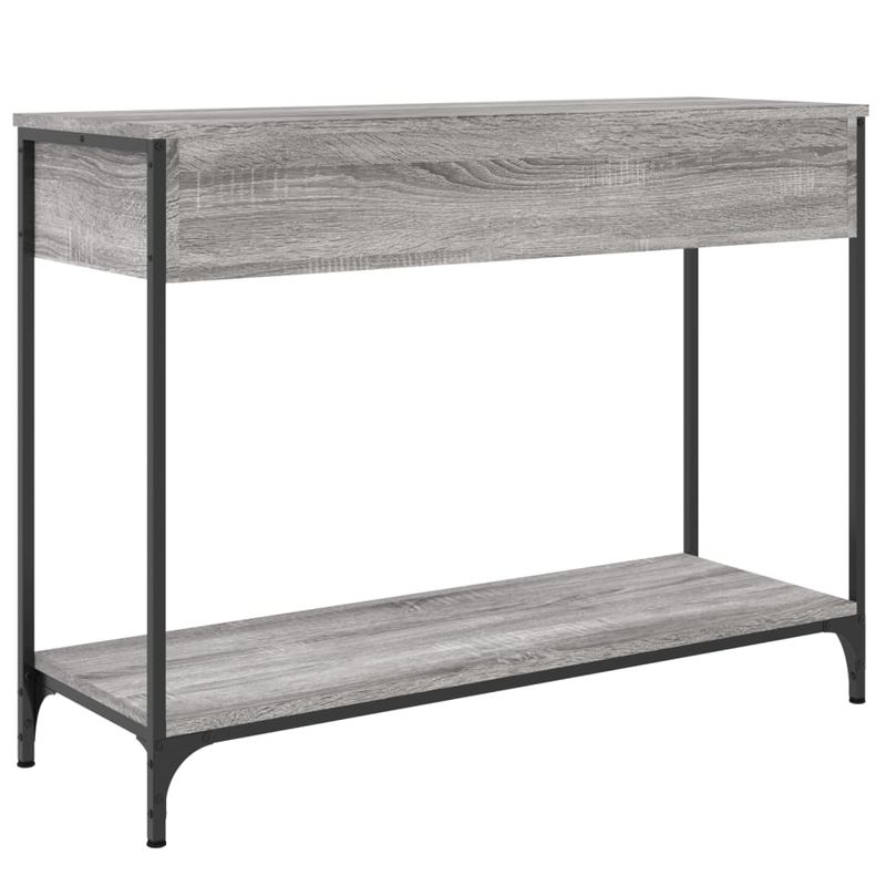 Casa si Gradina - Mobilier - Comode si corpuri - Console - Masuta consola, gri sonoma, 100x34,5x75 cm, lemn prelucrat - Infinity.ro