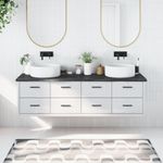 Casa si Gradina - Mobilier - Mobilier baie - Blaturi baie - Blat de baie, maro inchis, 180x60x(2-4) cm, lemn masiv tratat - Infinity.ro