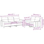 Casa si Gradina - Mobilier - Seturi de mobilier - Seturi living - Set de canapele cu perne, 2 piese, galben deschis, textil - Infinity.ro