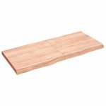 Casa si Gradina - Mobilier - Mobilier baie - Blaturi baie - Blat de baie, maro deschis, 140x60x(2-6) cm, lemn masiv tratat - Infinity.ro