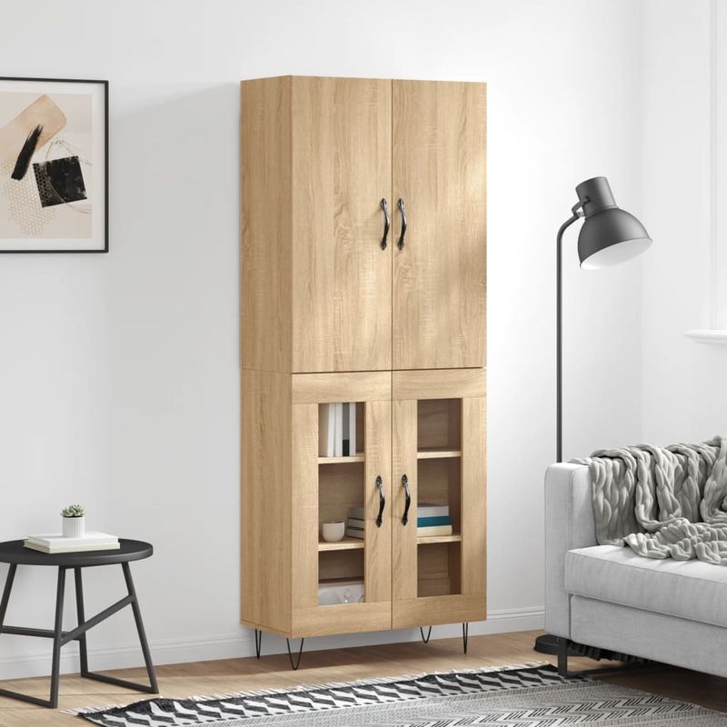 Casa si Gradina - Mobilier - Comode si corpuri - Comode - Dulap inalt, stejar sonoma, 69,5x34x180 cm, lemn compozit - Infinity.ro