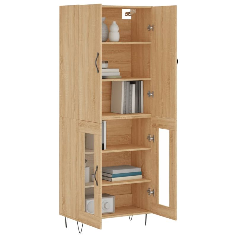 Casa si Gradina - Mobilier - Comode si corpuri - Comode - Dulap inalt, stejar sonoma, 69,5x34x180 cm, lemn compozit - Infinity.ro