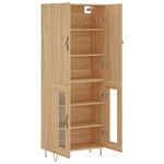 Casa si Gradina - Mobilier - Comode si corpuri - Comode - Dulap inalt, stejar sonoma, 69,5x34x180 cm, lemn compozit - Infinity.ro