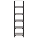 Casa si Gradina - Mobilier - Biblioteci si rafturi - Biblioteci - Raft de carti, gri sonoma, 50x33x188,5 cm, lemn prelucrat - Infinity.ro