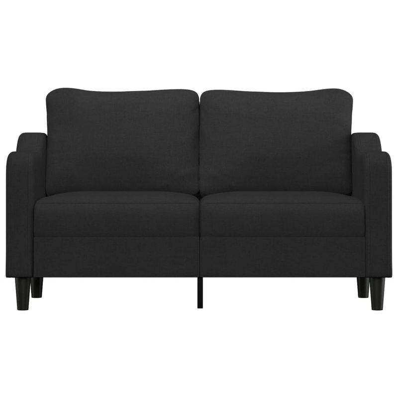 Casa si Gradina - Mobilier - Canapele si coltare - Canapele - Canapea cu 2 locuri, negru, 140 cm, material textil - Infinity.ro