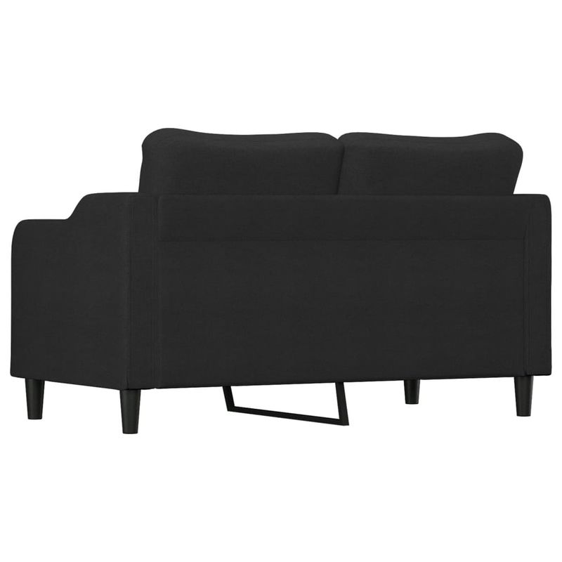 Casa si Gradina - Mobilier - Canapele si coltare - Canapele - Canapea cu 2 locuri, negru, 140 cm, material textil - Infinity.ro