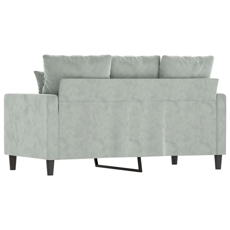 Casa si Gradina - Mobilier - Canapele si coltare - Canapele - Canapea cu 2 locuri, gri deschis, 120 cm, catifea - Infinity.ro