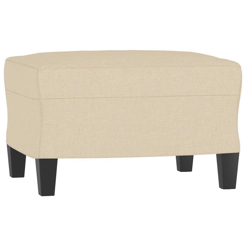 Casa si Gradina - Mobilier - Scaune si fotolii - Fotolii - Fotoliu canapea cu taburet, crem, 60 cm, material textil - Infinity.ro