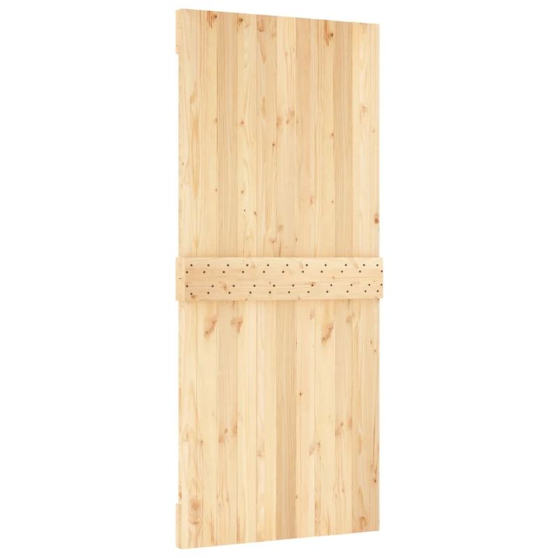 Casa si Gradina/Constructii/Usi interior, exterior si garaj/Usi interior - Usa glisanta cu set feronerie, 90x210 cm, lemn masiv de pin - Infinity.ro