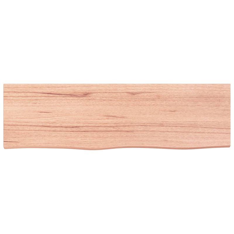 Casa si Gradina - Mobilier - Mobilier baie - Blaturi baie - Blat de baie, maro deschis, 100x30x(2-6) cm, lemn masiv tratat - Infinity.ro