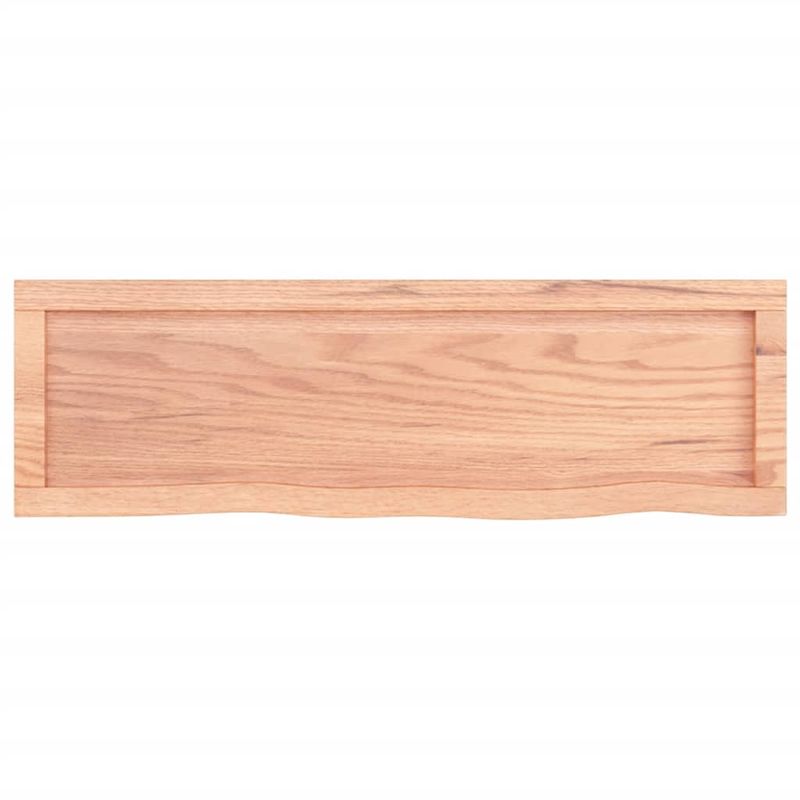 Casa si Gradina - Mobilier - Mobilier baie - Blaturi baie - Blat de baie, maro deschis, 100x30x(2-6) cm, lemn masiv tratat - Infinity.ro