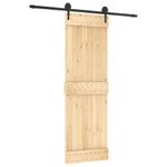 Casa si Gradina/Constructii/Usi interior, exterior si garaj/Usi interior - Usa glisanta cu set de feronerie 70x210 cm, lemn masiv de pin - Infinity.ro