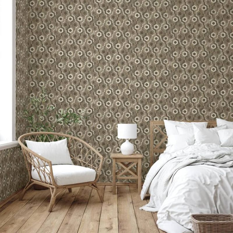 Casa si Gradina - Decoratiuni - Tapet - DUTCH WALLCOVERINGS Tapet "Galactic", maro si alb - Infinity.ro