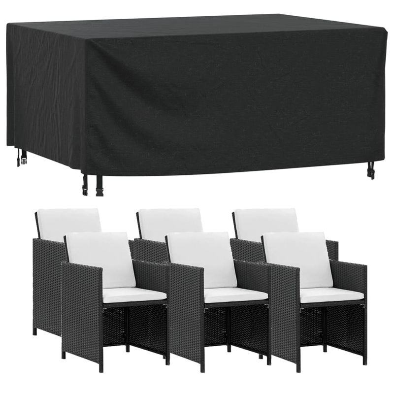 Casa si Gradina - Textile si covoare - Huse pentru mobilier - Husa mobilier de gradina negru 172x113x73 cm impermeabila 420D - Infinity.ro