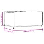 Casa si Gradina - Textile si covoare - Huse pentru mobilier - Husa mobilier de gradina negru 172x113x73 cm impermeabila 420D - Infinity.ro