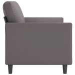 Casa si Gradina - Mobilier - Canapele si coltare - Canapele - Canapea cu 3 locuri, gri, 180 cm, piele ecologica - Infinity.ro