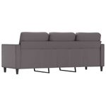 Casa si Gradina - Mobilier - Canapele si coltare - Canapele - Canapea cu 3 locuri, gri, 180 cm, piele ecologica - Infinity.ro