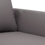 Casa si Gradina - Mobilier - Canapele si coltare - Canapele - Canapea cu 3 locuri, gri, 180 cm, piele ecologica - Infinity.ro