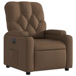 Casa si Gradina - Mobilier - Scaune si fotolii - Fotolii - Fotoliu rabatabil electric, maro, material textil - Infinity.ro