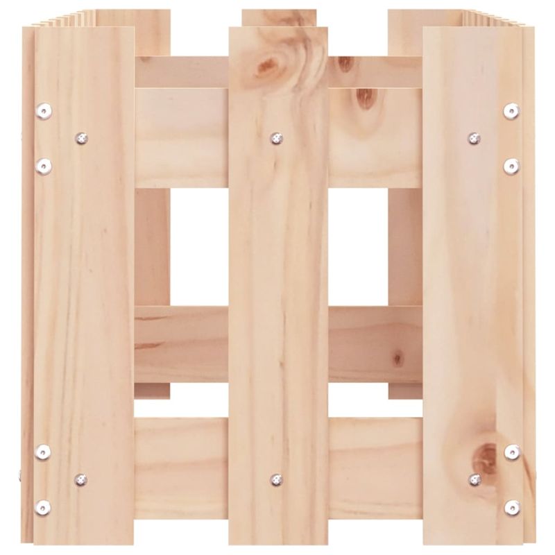 Casa si Gradina - Gradinarit si plante - Plante si ghivece - Ghivece si suporturi - Pat inaltat gradina design gard 100x30x30 cm lemn de pin tratat, pin natural - Infinity.ro