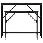 Casa si Gradina - Mobilier - Mese si birouri - Mese living - Masute console, 2 buc., negru, lemn compozit - Infinity.ro