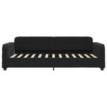 Casa si Gradina - Mobilier - Paturi si accesorii - Paturi - Pat de zi cu extensie, negru, 100x200 cm, catifea - Infinity.ro