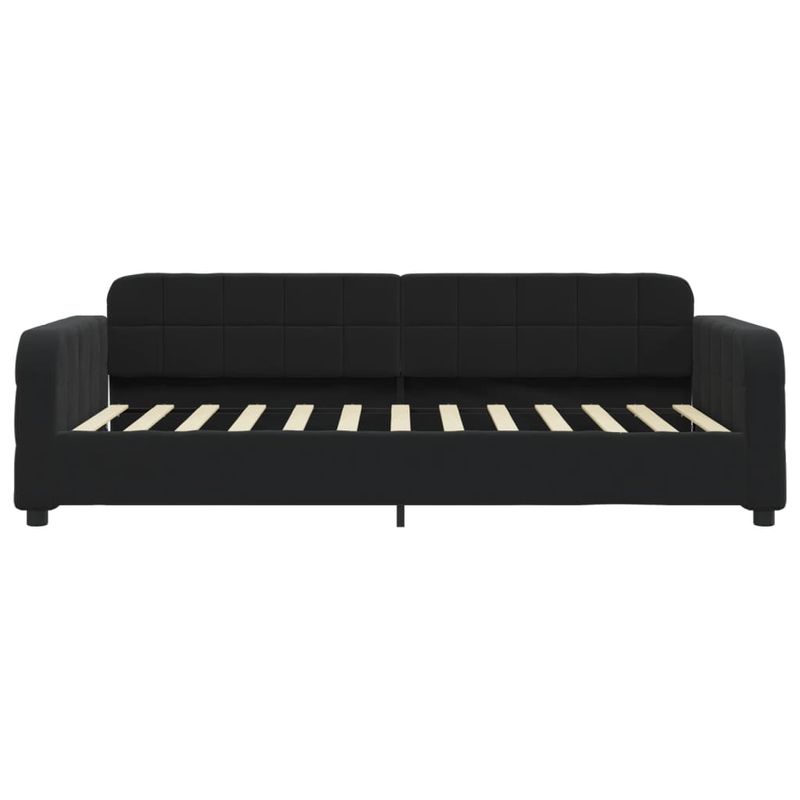 Casa si Gradina - Mobilier - Paturi si accesorii - Paturi - Pat de zi cu extensie, negru, 100x200 cm, catifea - Infinity.ro