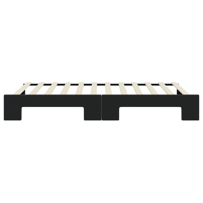 Casa si Gradina - Mobilier - Paturi si accesorii - Paturi - Pat de zi cu extensie, negru, 100x200 cm, catifea - Infinity.ro