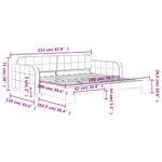 Casa si Gradina - Mobilier - Paturi si accesorii - Paturi - Pat de zi cu extensie, negru, 100x200 cm, catifea - Infinity.ro