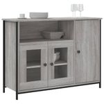Casa si Gradina - Mobilier - Comode si corpuri - Comode - Servanta, gri sonoma, 100x35x75 cm, lemn compozit - Infinity.ro