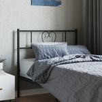 Casa si Gradina - Mobilier - Paturi si accesorii - Accesorii paturi - Tablie de pat metalica, negru, 100 cm - Infinity.ro