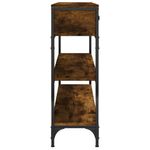 Casa si Gradina - Mobilier - Comode si corpuri - Console - Masuta consola, stejar fumuriu, 100x25x75 cm, lemn prelucrat - Infinity.ro