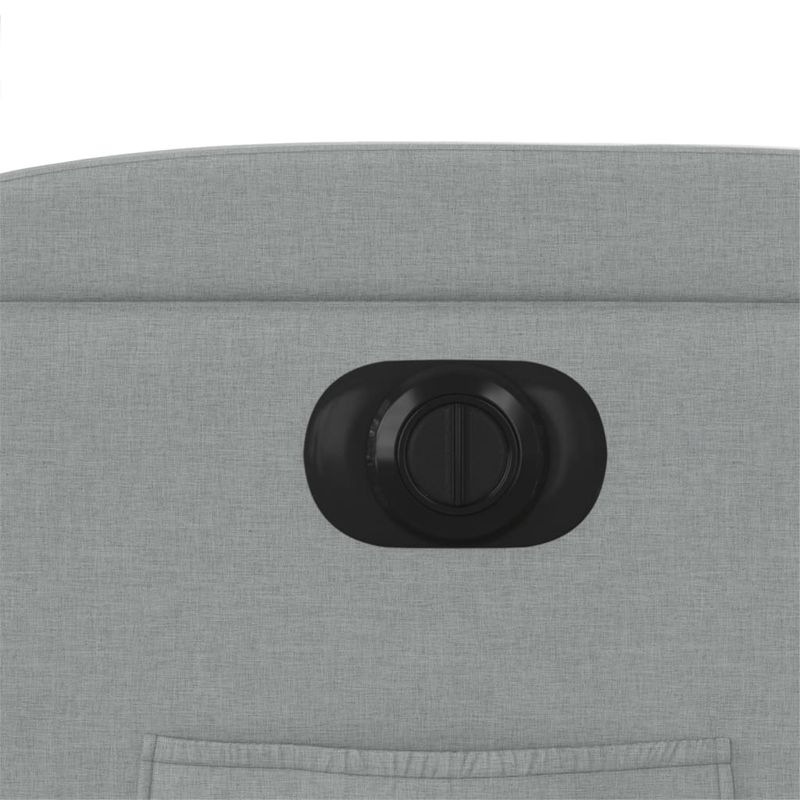 Casa si Gradina - Mobilier - Scaune si fotolii - Fotolii - Fotoliu electric rabatabil cu ridicare, gri deschis, textil - Infinity.ro