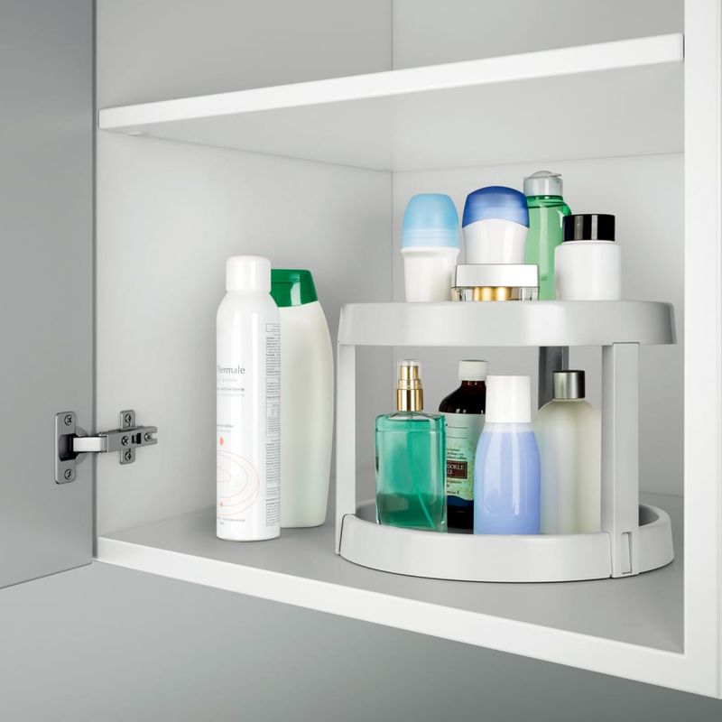 Casa si Gradina - Bucatarie si vesela - Ustensile bucatarie - Rasnite si dozatoare condimente - Metaltex Tava depozitare bucatarie, rotativa „Giro2”, 28 cm - Infinity.ro