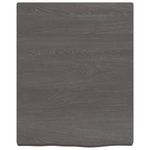 Casa si Gradina - Mobilier - Mobilier baie - Blaturi baie - Blat de baie, maro inchis, 40x50x(2-4) cm, lemn masiv tratat - Infinity.ro